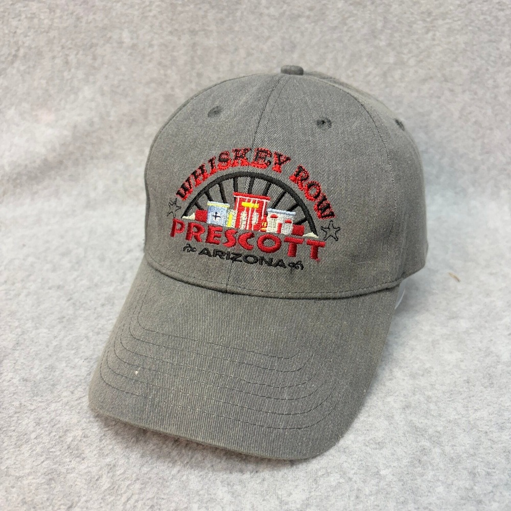 Royal Resortwear Whiskey Row Prescott AZ OS Gray Embroidered Buckle Hat